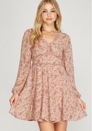 Sweet Enough Dress in Antique Rose