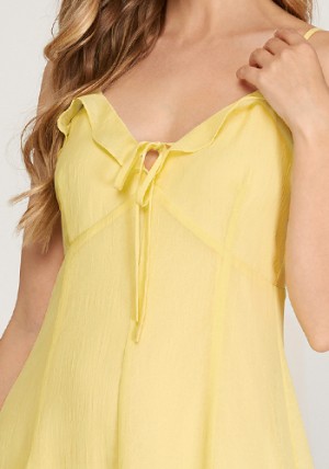 Lemon Twist Dress in Yellow