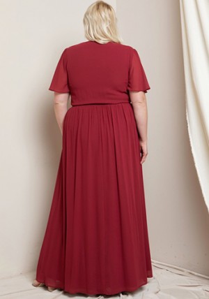 Amanda Dress in Red - PLUS