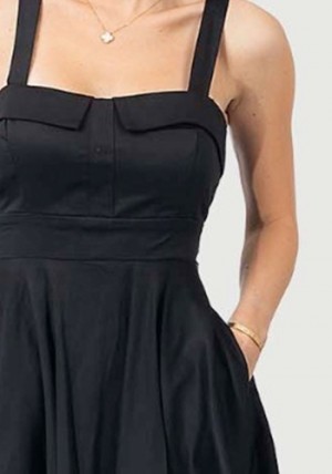 PRE-ORDER: Summer Sweetheart Dress in Solid Black