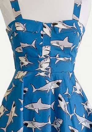 Summer Sweetheart Dress in Shark