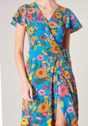 Lana Maxi Dress in Boho Turquoise