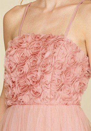 Rose Absolute Tulle Midi Dress