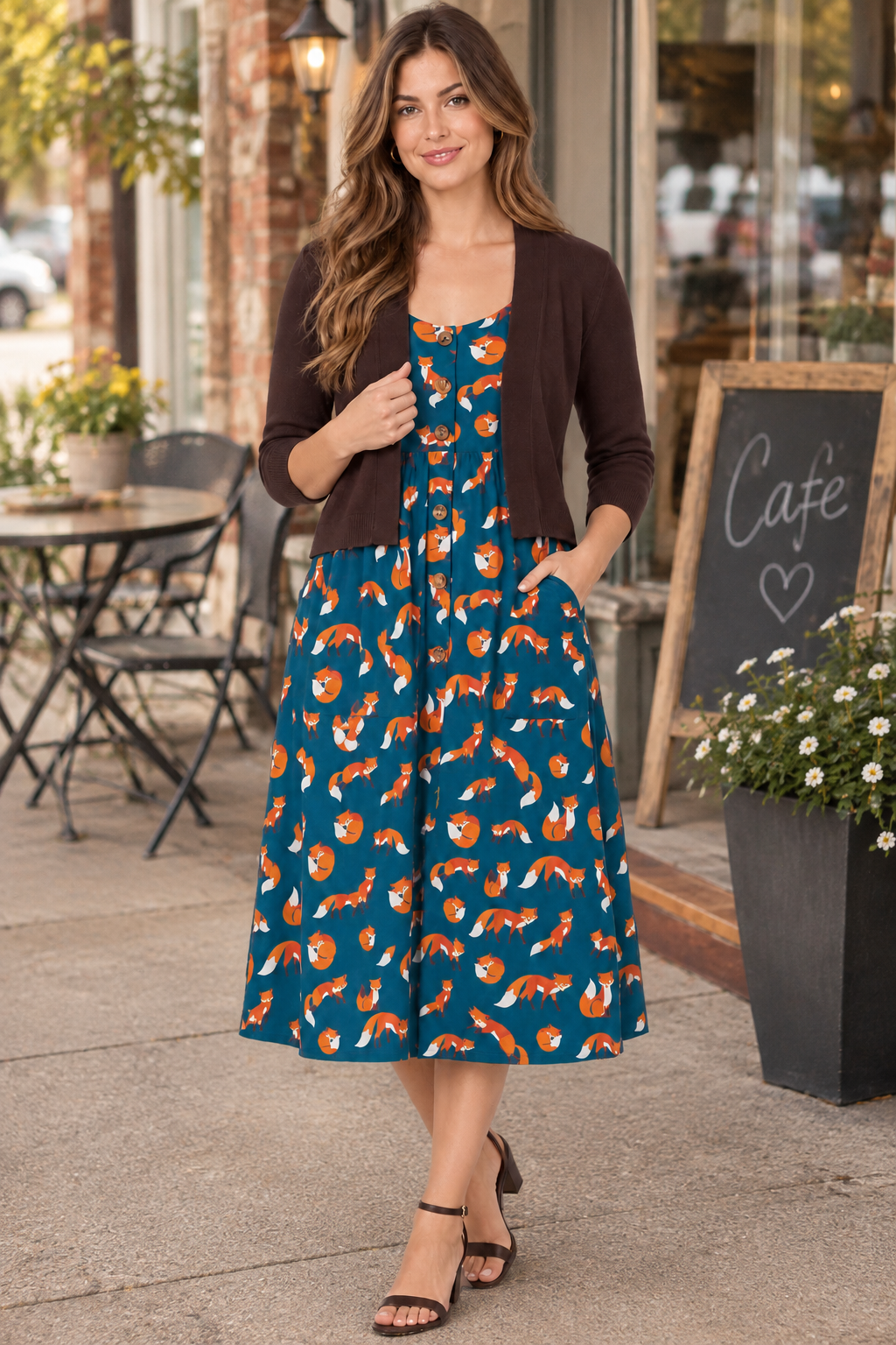Short Cardi Chocolate