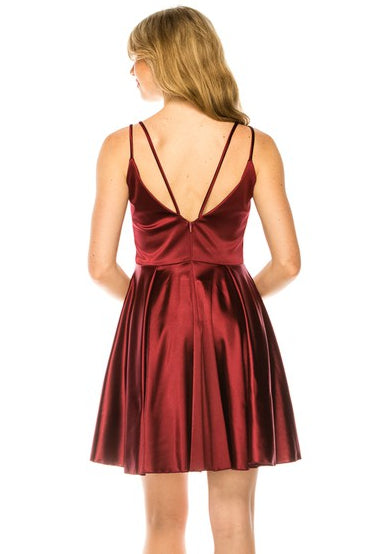 Blaire Dress in Burgundy