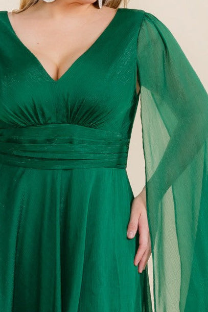 Adelaide Dress in Green - Plus