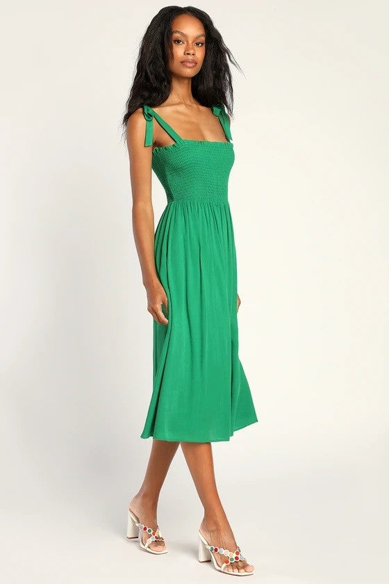 Soft Serve Dress in Green