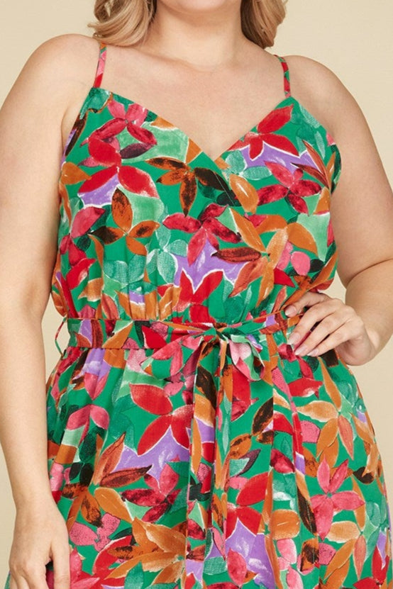 PRE-ORDER: Straw Hat & Mocktail Dress in Green
