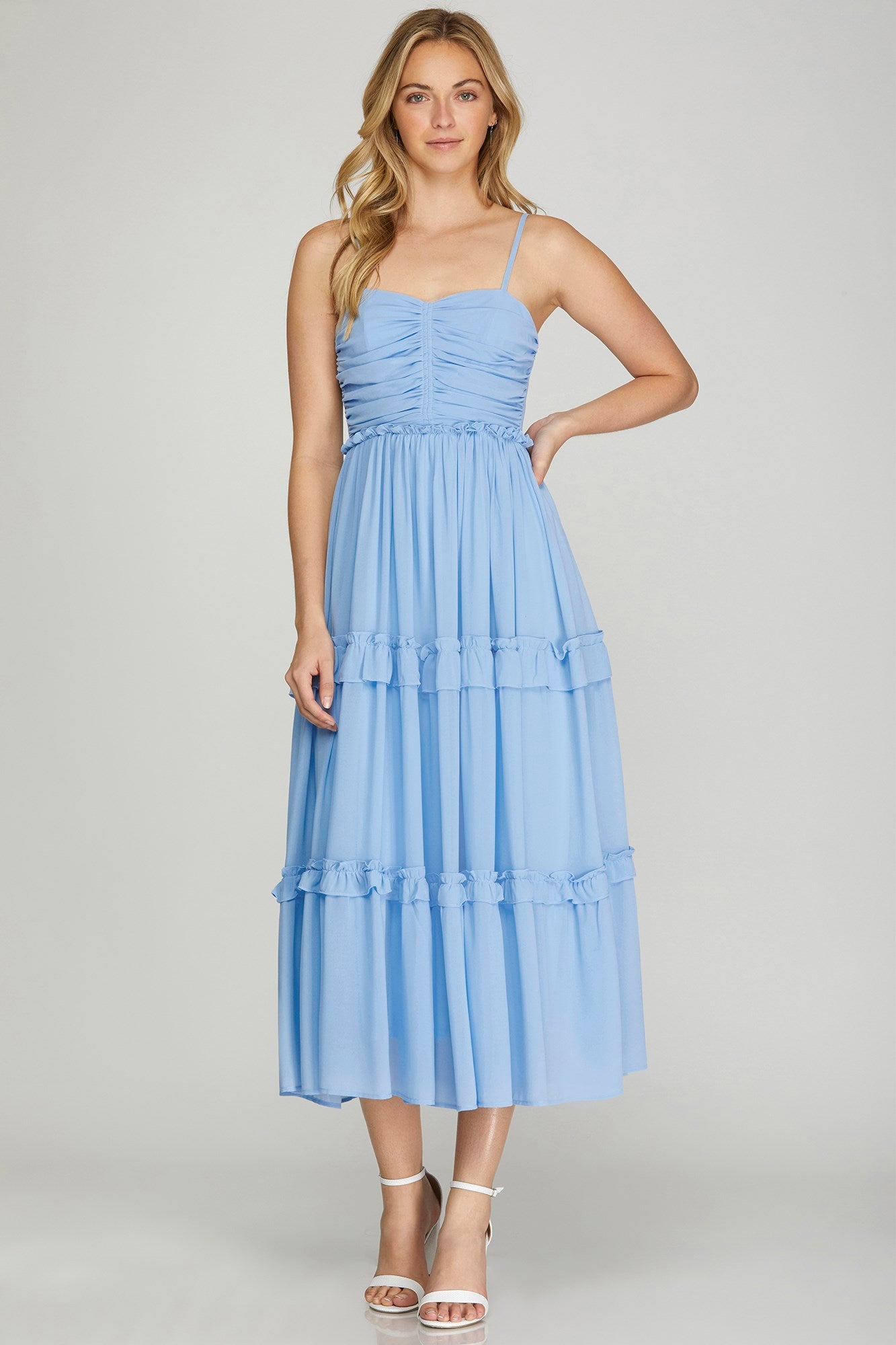 Love You More Dress in Blue