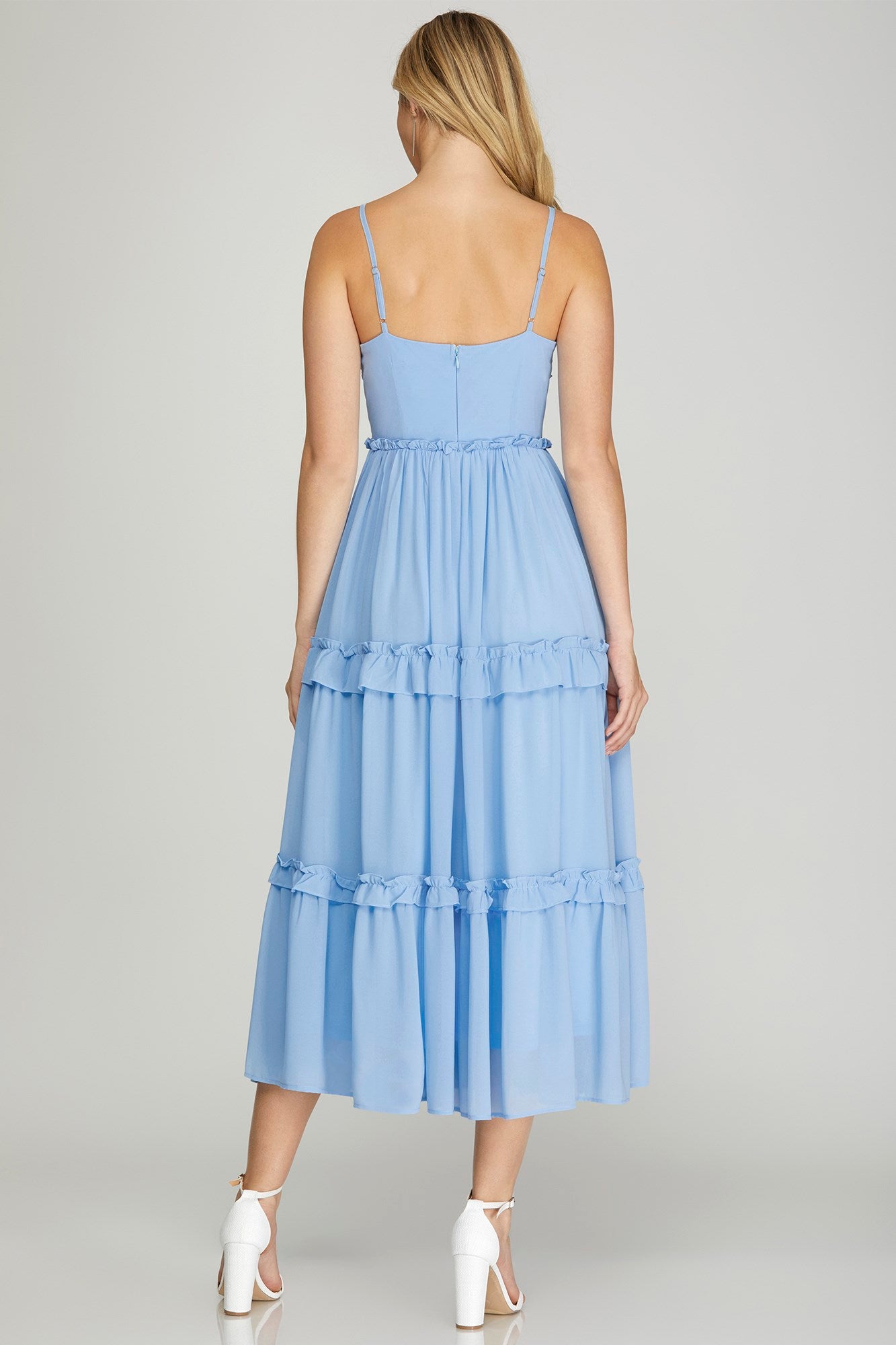Love You More Dress in Blue