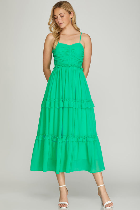 Love You More Dress in Jade