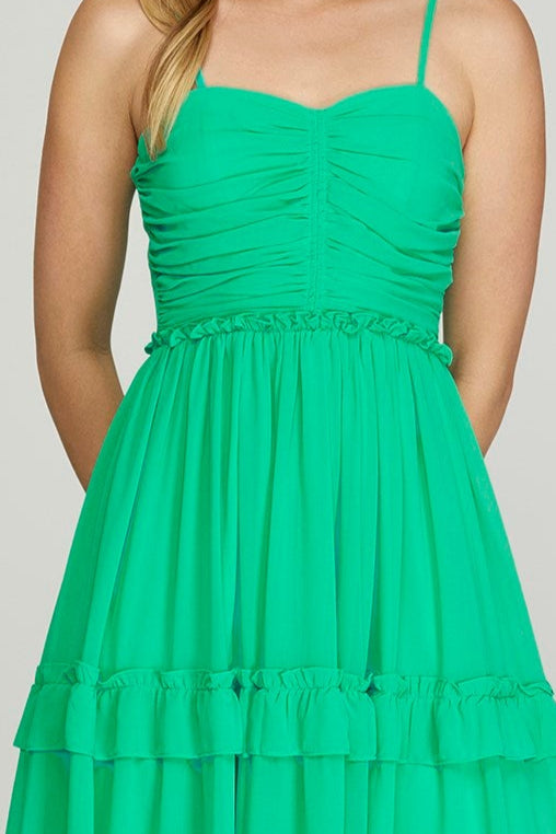 Love You More Dress in Jade