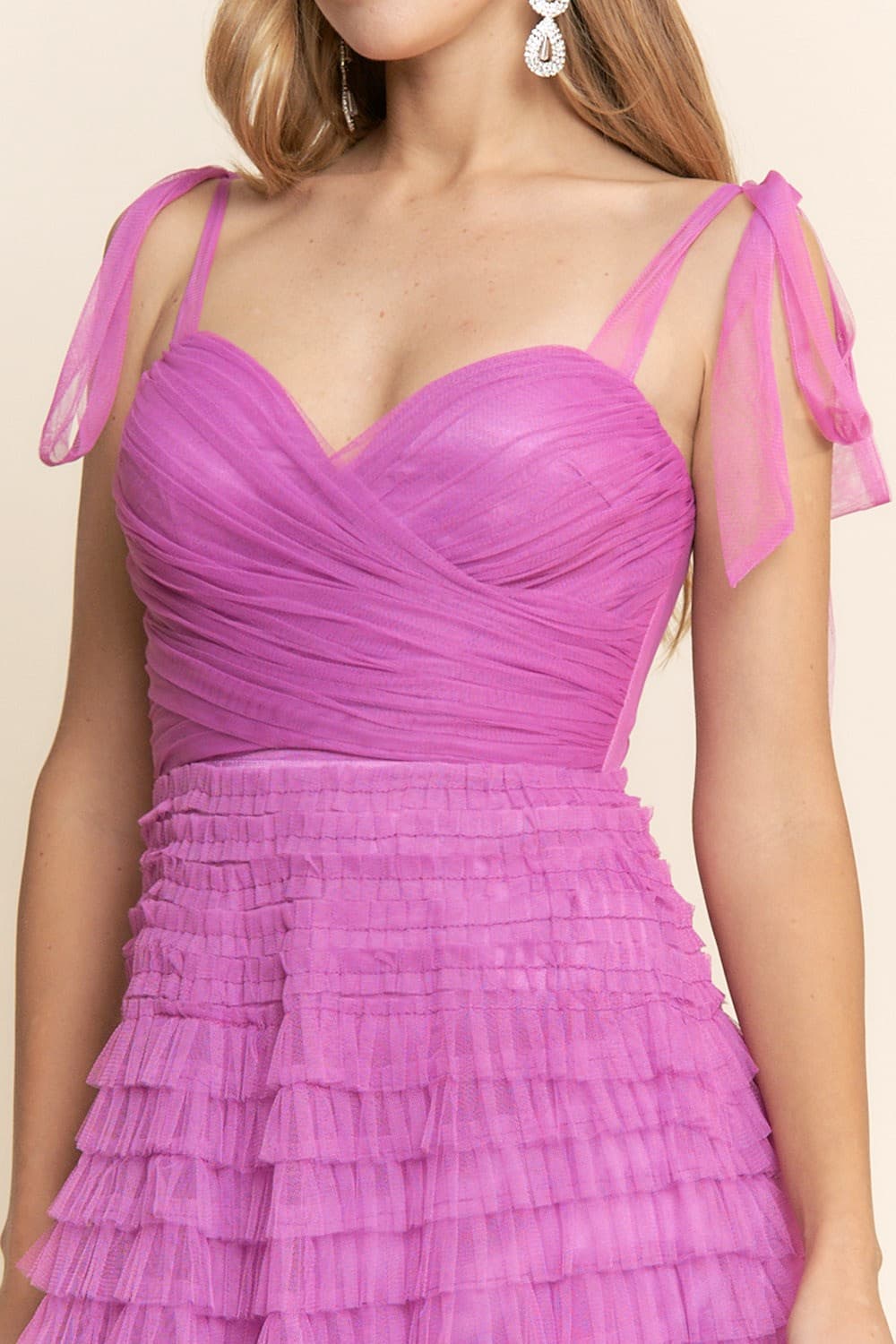 Grace Tulle Dress in Orchid