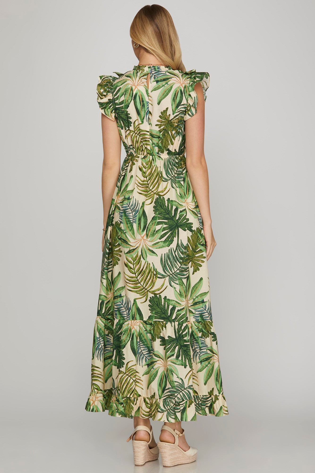 PRE-ORDER: Green Leaf Dress