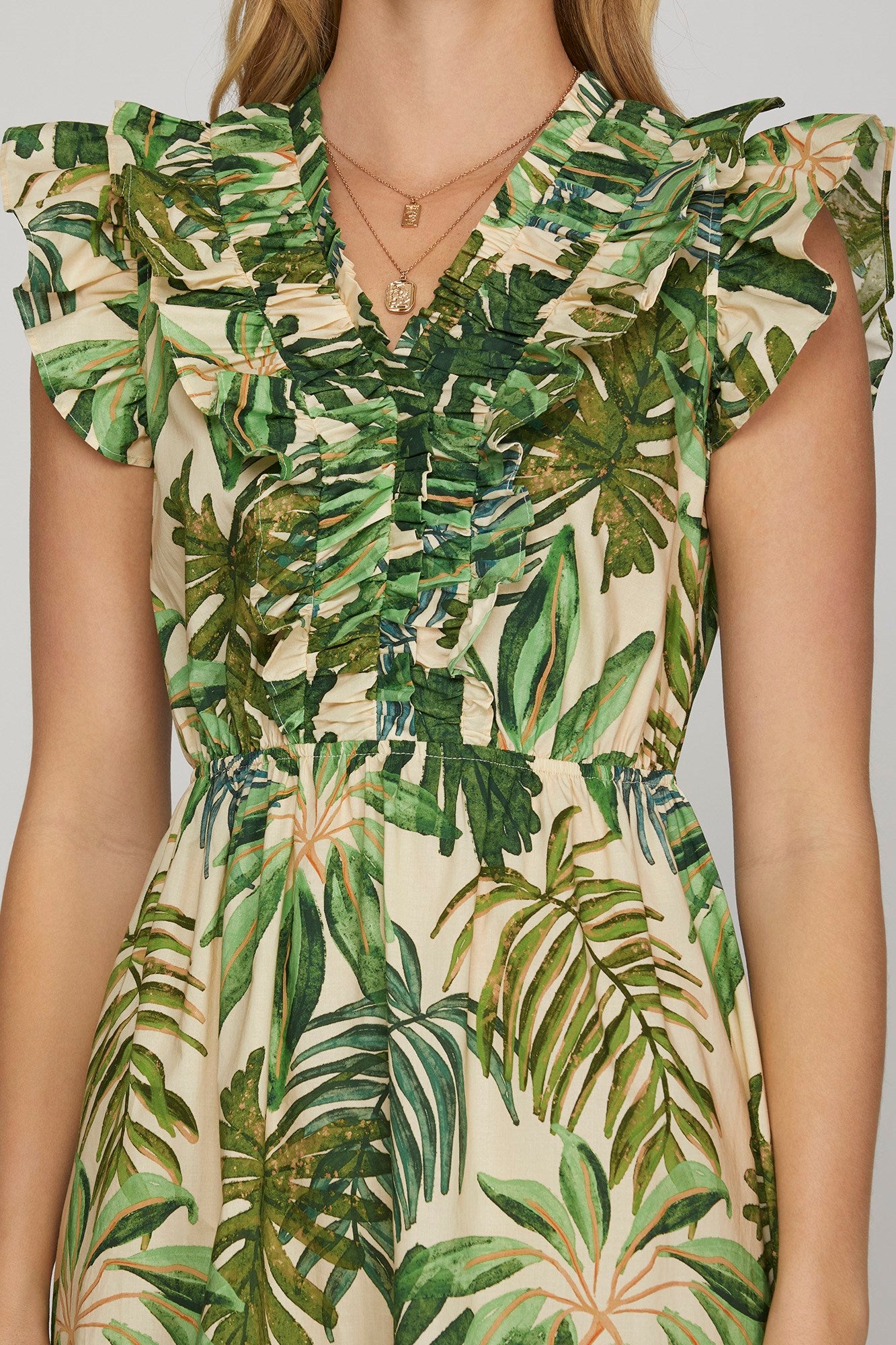 PRE-ORDER: Green Leaf Dress