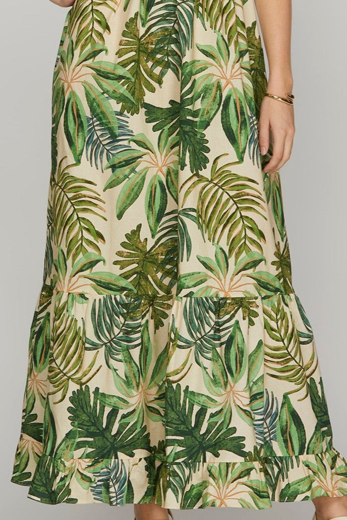 PRE-ORDER: Green Leaf Dress