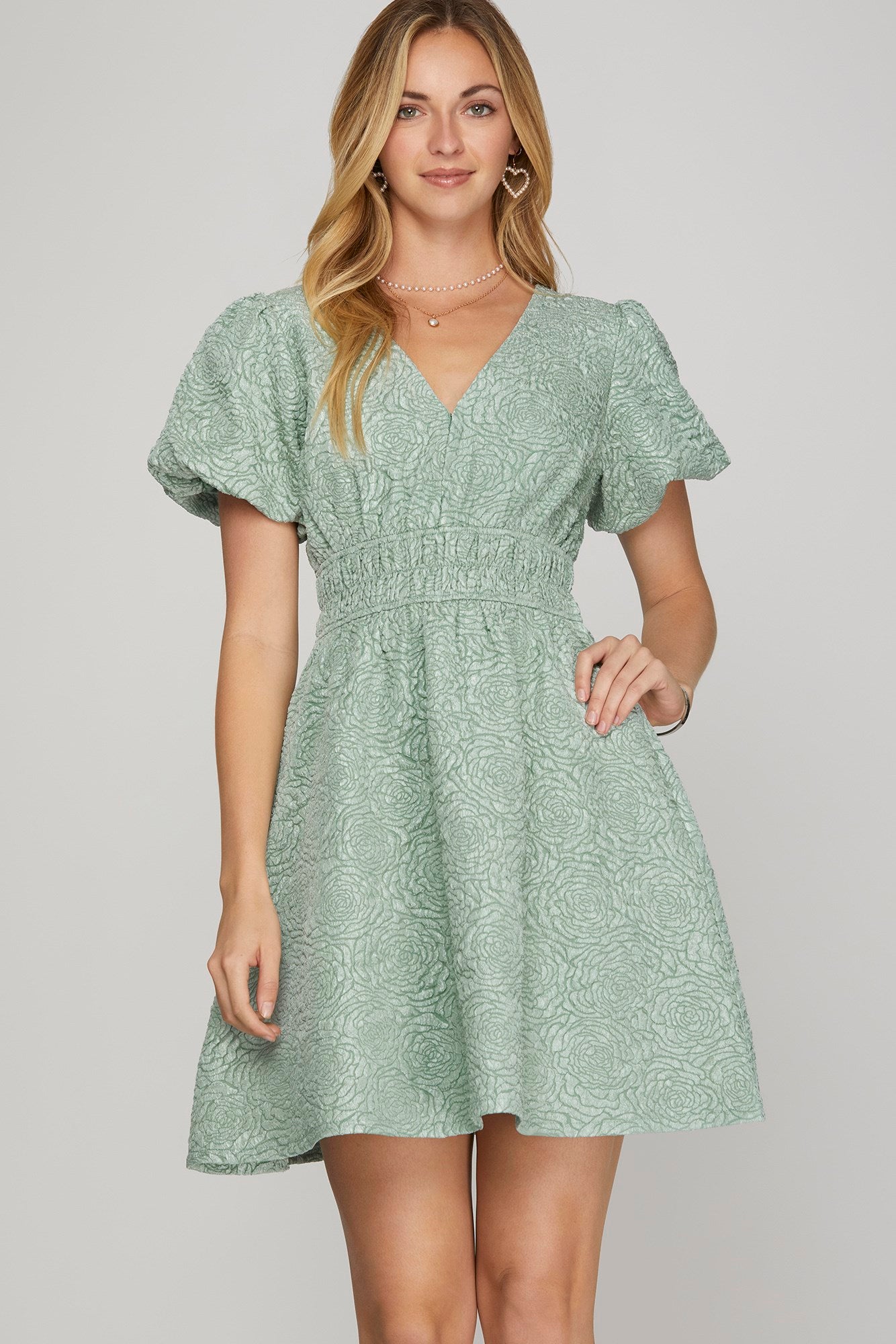 Pre-Order: Modern Royal Dress in Sage