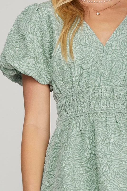 Don't Be Shy Dress in Sage
