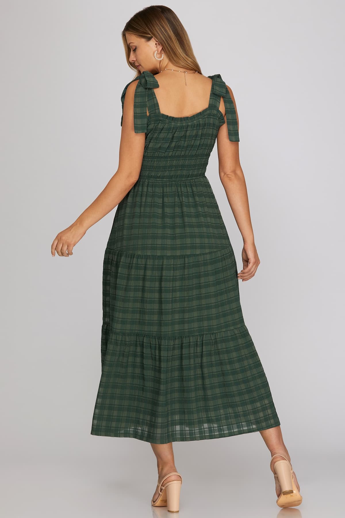 PRE-ORDER: Tartan Dress Green