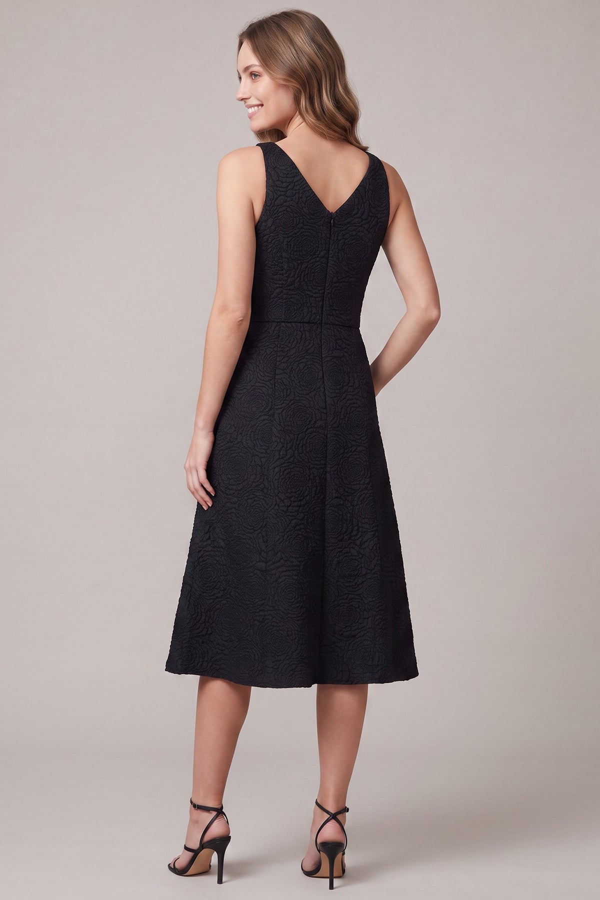 PRE-ORDER: More Champagne Dress Black Midi
