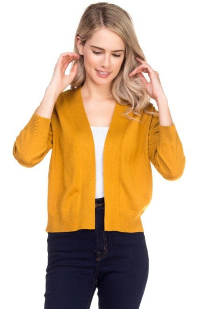 Open Short Cardi in Dijon