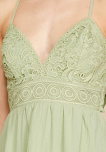 Breath Of Fresh Air Dress in Sage