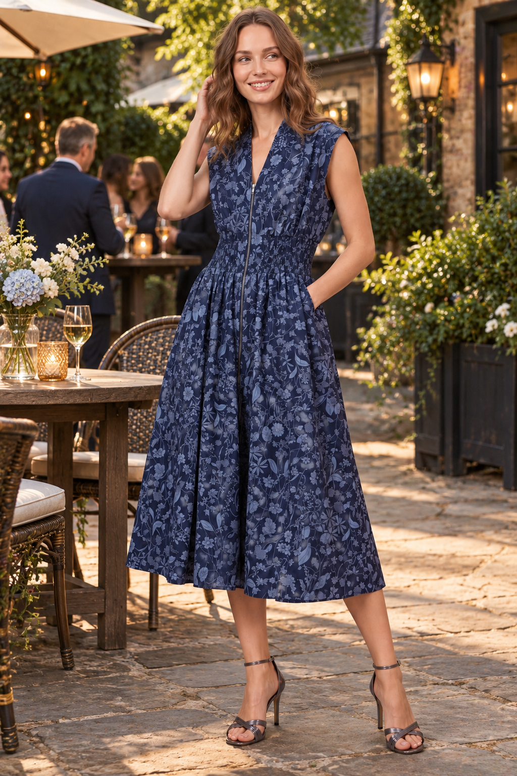 PRE-ORDER: Memory Lane Dress Blue