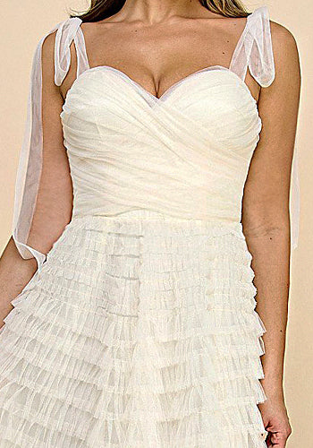 Grace Tulle Dress in Cream