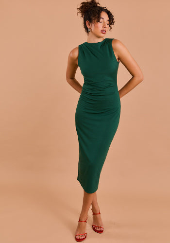 Green Without Envy Midi Dress