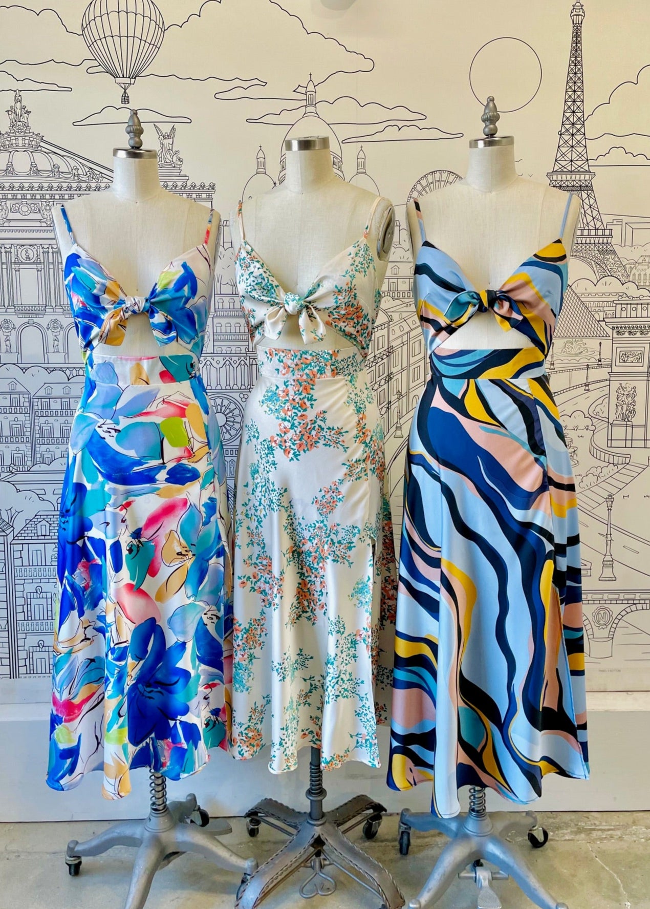 Just Visiting Dress in Watercolour