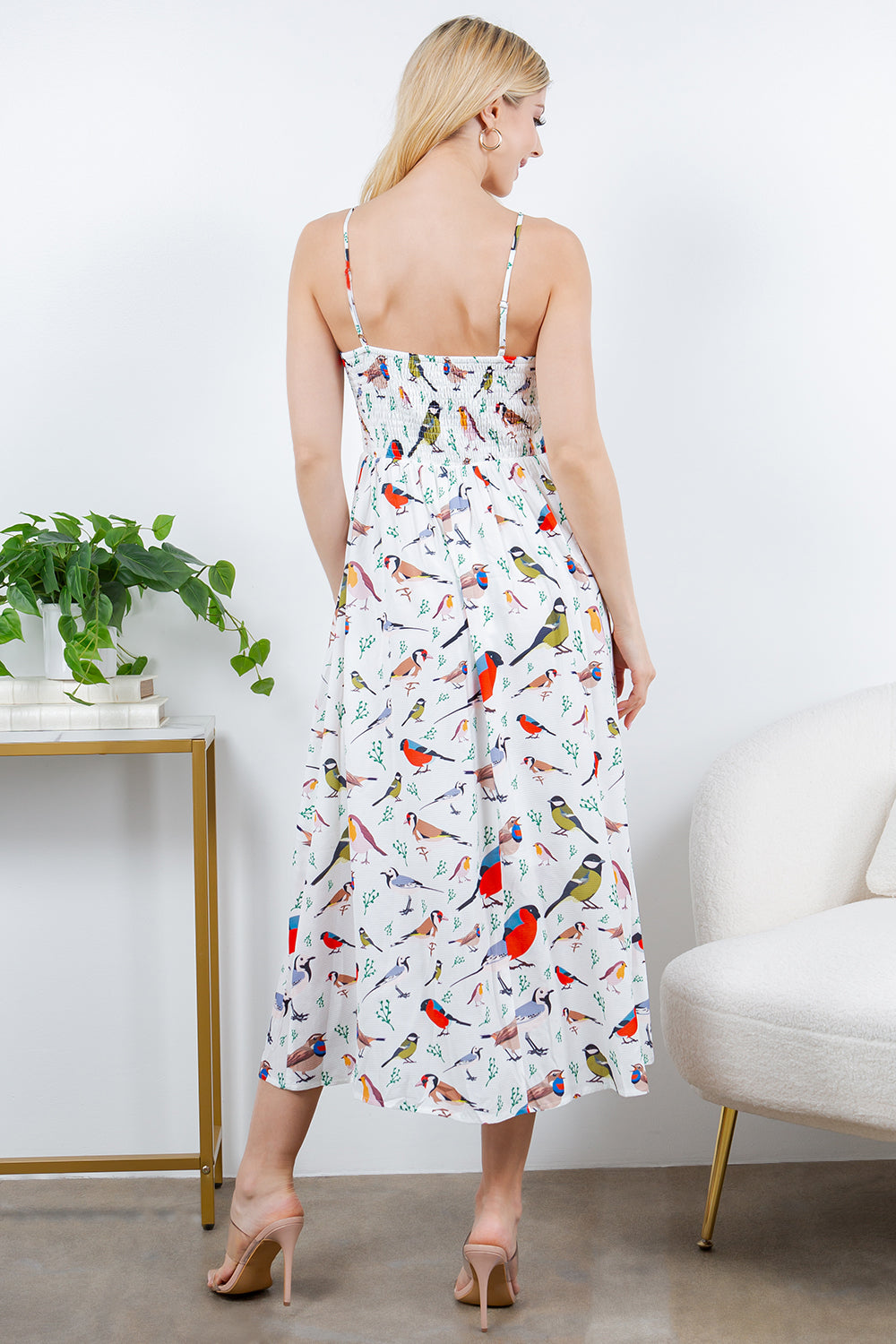 Out Of Town Dress in Multi Birds
