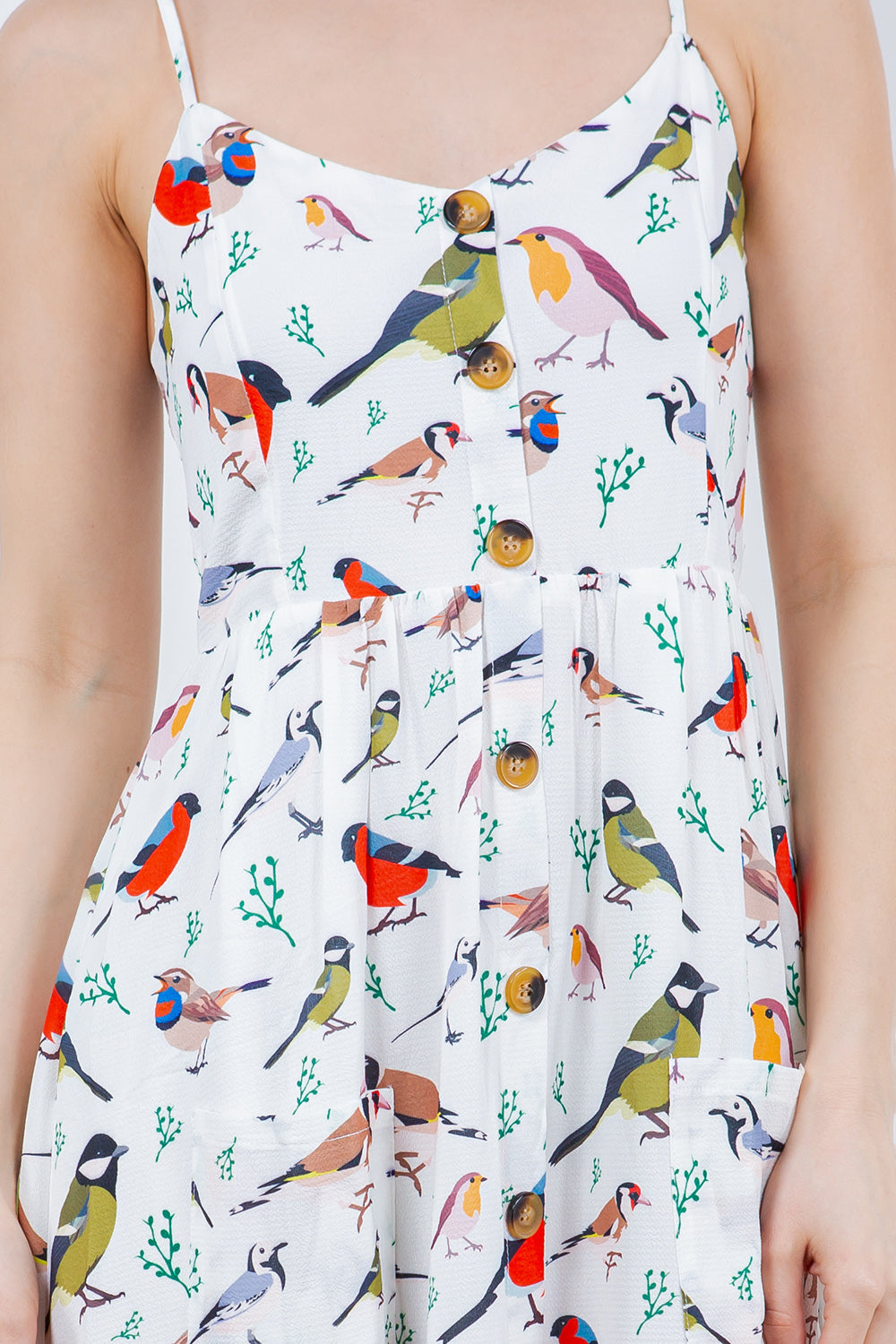 Out Of Town Dress in Multi Birds