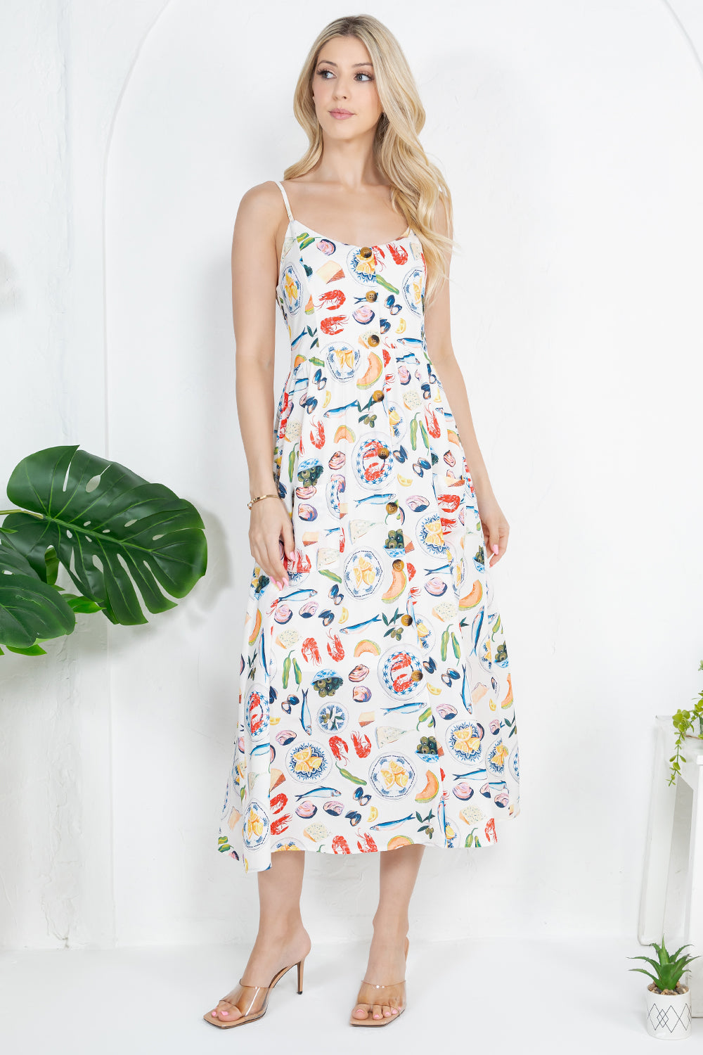 Out Of Town Dress in Seafood