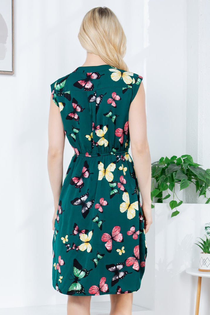 PRE-ORDER: French Cafe Dress in Butterfly