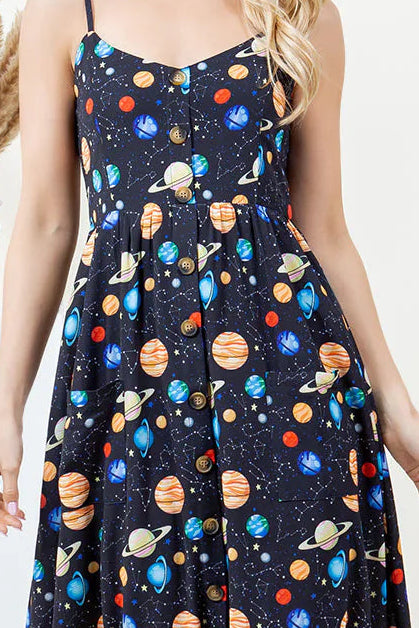 Out Of Town Dress in Planets