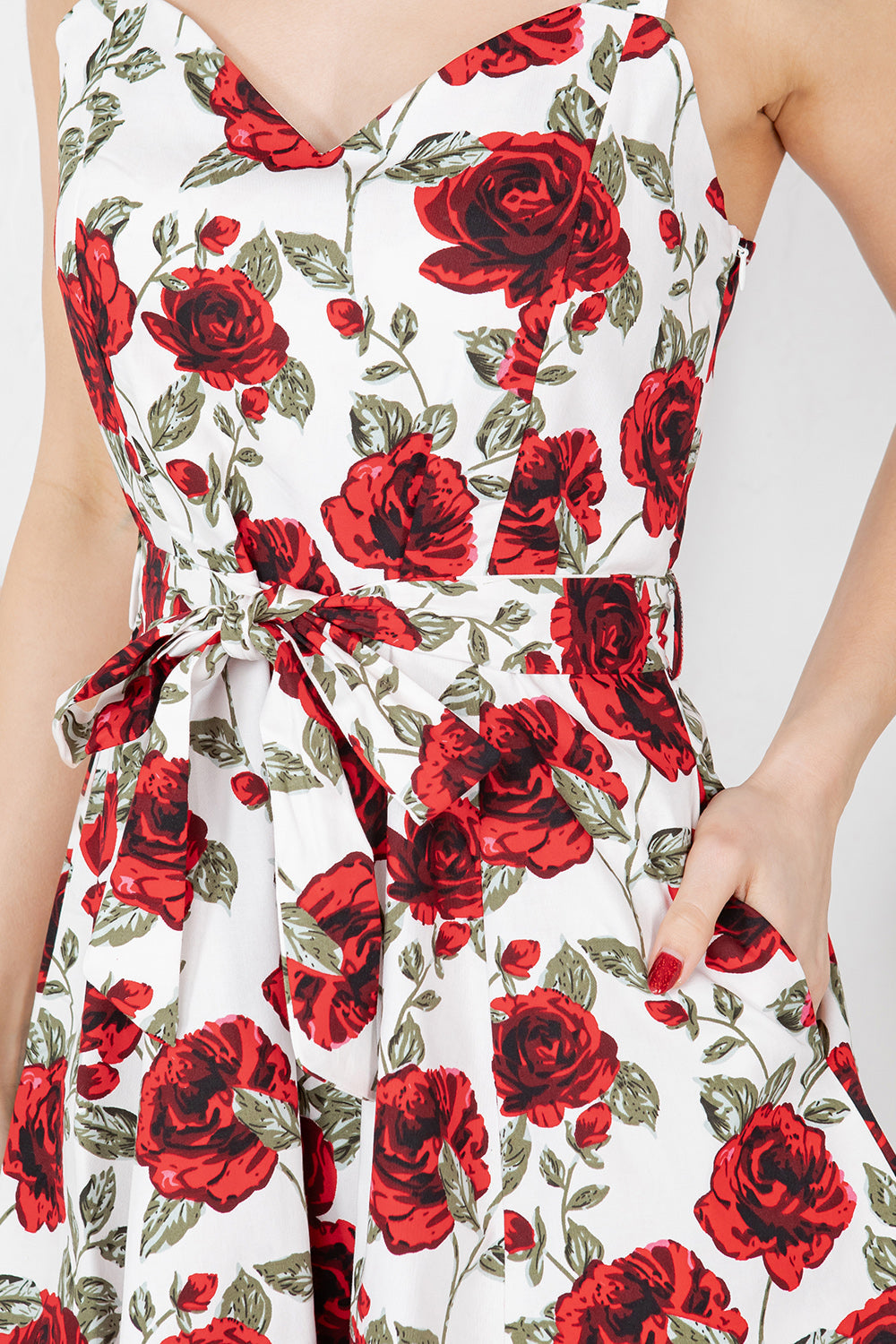 You're A Doll Cotton Dress in Roses