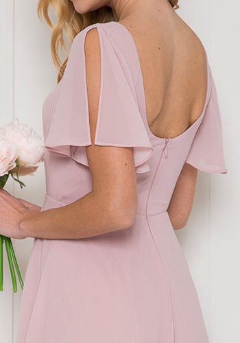 Macy Dress in Mauve Pink