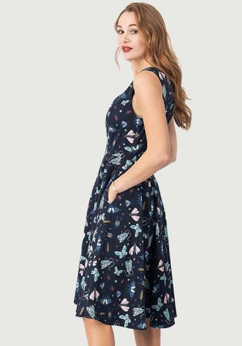 Walking on Sunshine Dress Midnight Butterfly