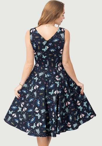 Walking on Sunshine Dress Midnight Butterfly