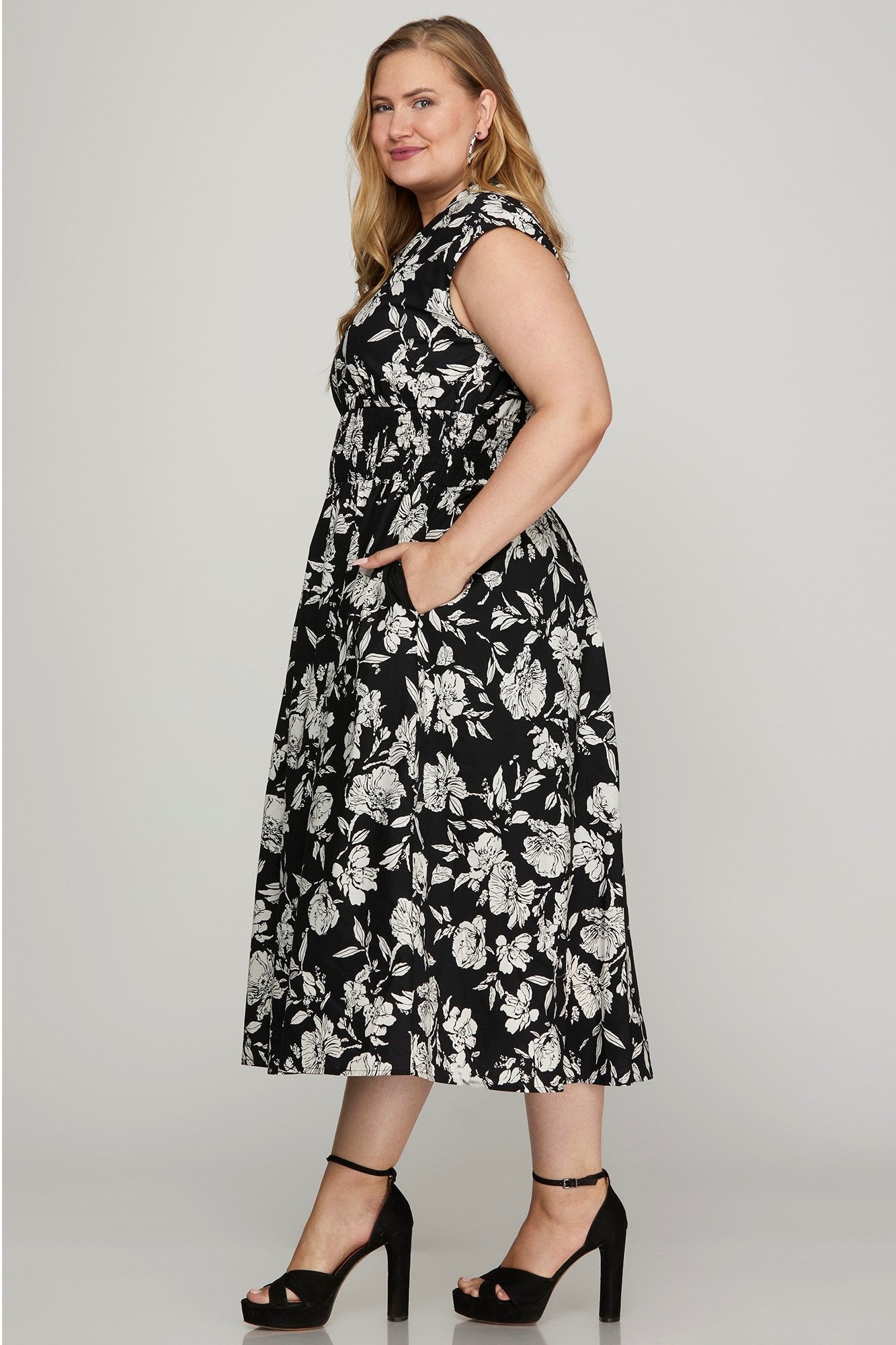 PRE-ORDER: Monochrome Image Dress - PLUS