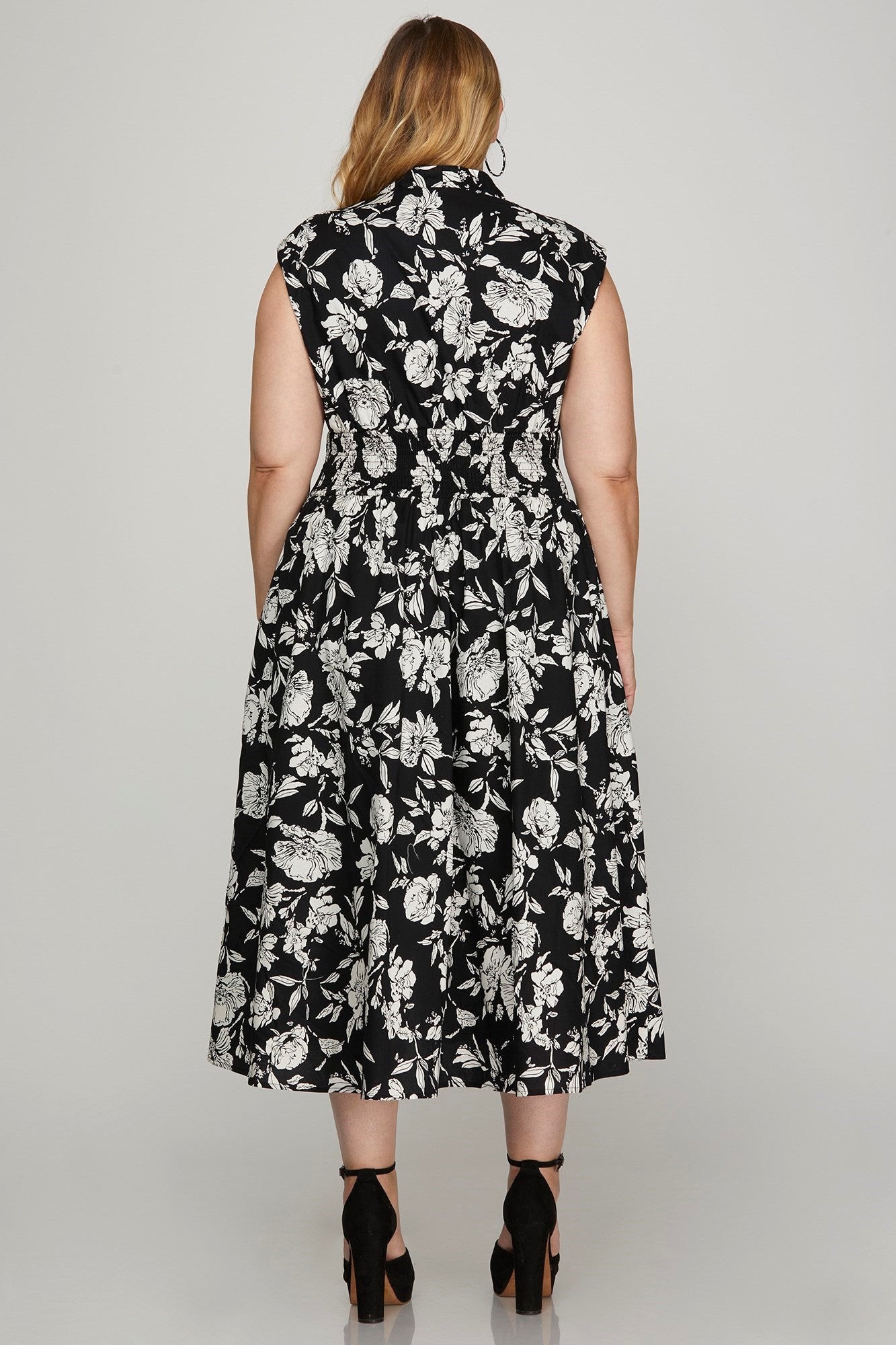 PRE-ORDER: Monochrome Image Dress - PLUS
