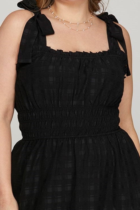 PRE-ORDER: Works Like a Charm Dress Black - PLUS