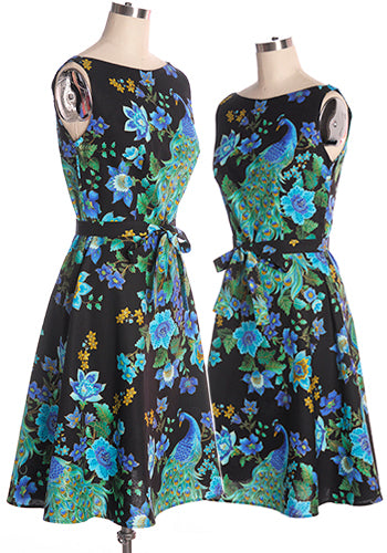 Monique Dress Peacock in Emerald