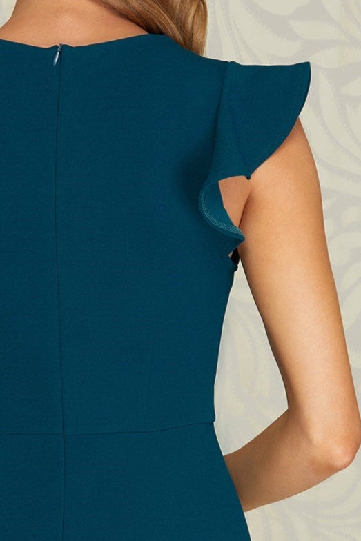 Sheer Pleasure Dress in Teal