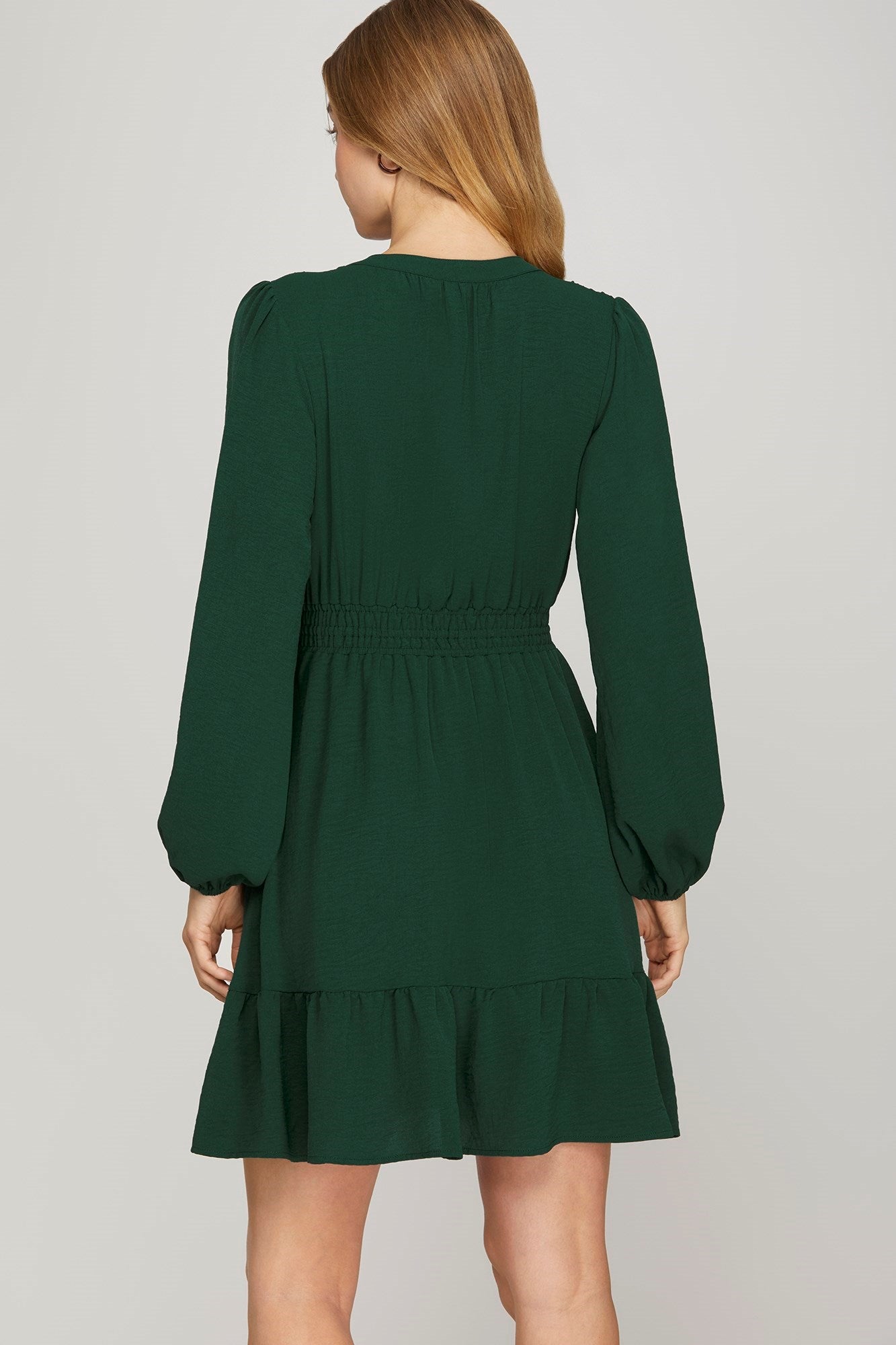 PRE-ORDER: Cruise Line Dress in Green - Long Sleeves