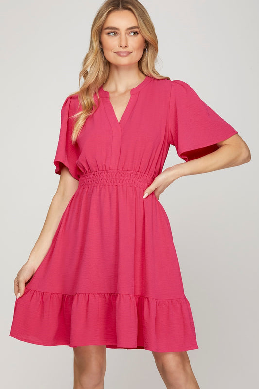 Cruise Line Dress in Pink