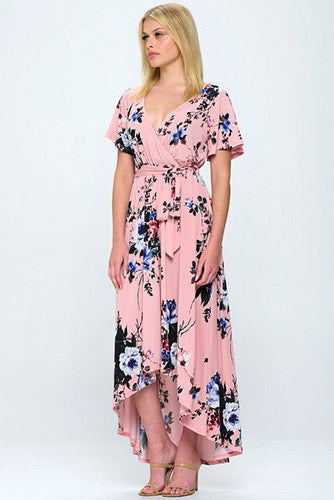 Summer in Spain Hi Lo Dress in Pink – Dress911