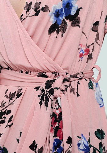 Summer in Spain Hi Lo Dress in Pink