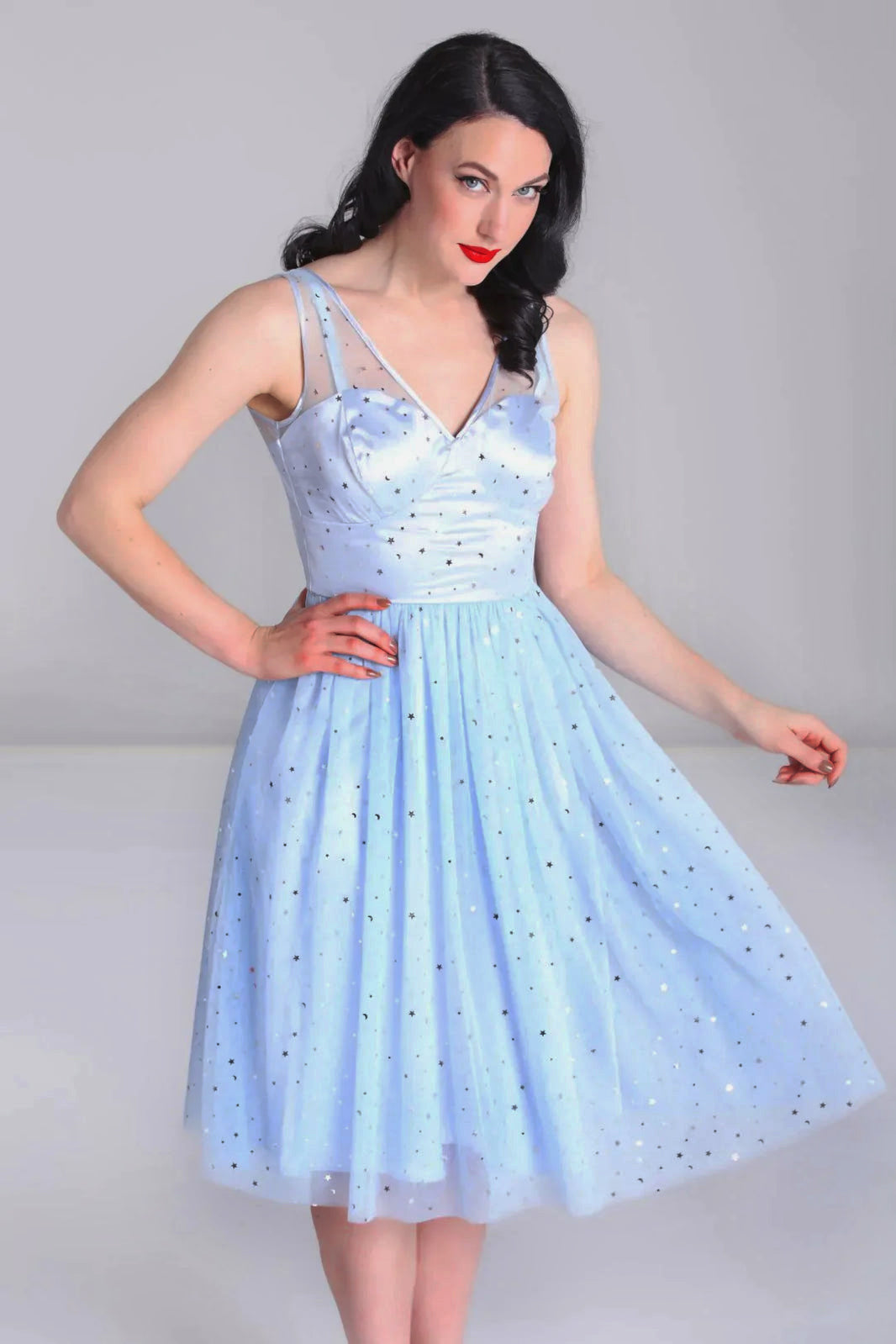 PRE-ORDER: Wish Upon the Stars Dress in Blue
