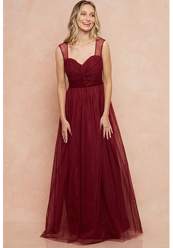 Clementine Dress in Burgundy